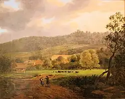 Вид на Бад-Либенштайн. Холст, масло. Музей замка, Майнинген