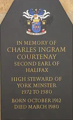 Мемориал в Йоркском соборе