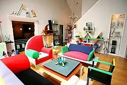 Экспозиция выставки «Memphis-Milano». 1981