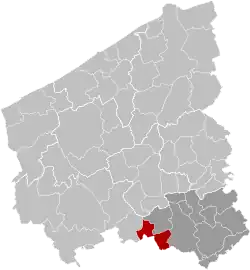 Расположение муниципалитета на карте провинции