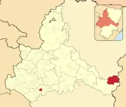 Расположение муниципалитета на карте провинции