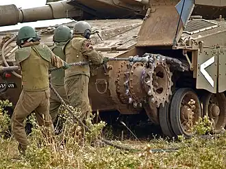 Ведущее переднее колесо танка Меркава Mk.3