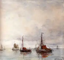 Временное затишье. Холст, масло. Частное собрание