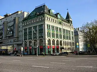 Главный фасад доходного дома Миансаровой, 2014 год