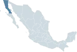 Нижняя Калифорния на карте