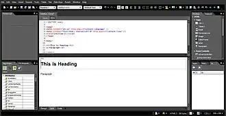 Скриншот программы Microsoft Expression Web