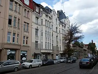 Улица Миера в районе фабрики «Laima»