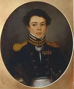 Михаил Иванович Озеров, портрет около 1815-го г.