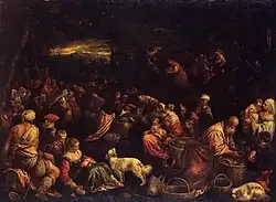 Франческо Бассано Мл. Чудо с хлебами и рыбами