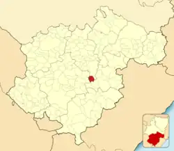 Расположение муниципалитета на карте провинции