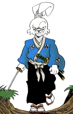 Миямото Усаги в комиксе Usagi Yojimbo #57 (1996)Художник — Стэн Сакаи.