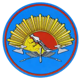 Нарукавный знак Воронежского высшего военного авиационного инженерного училища (военного института), 2005 год.