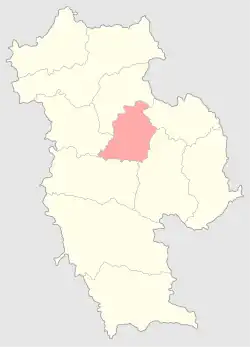 Чаусский уезд на карте