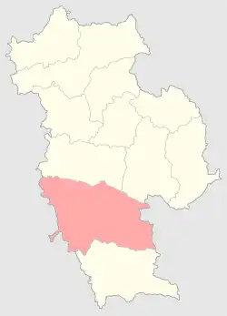 Рогачёвский уезд на карте