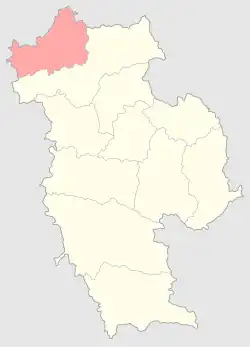 Сенненский уезд на карте