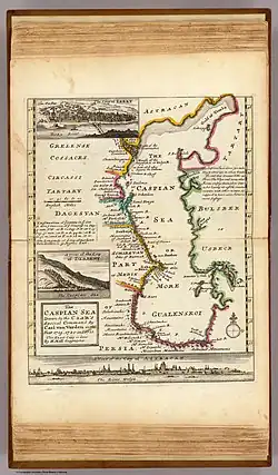 На карте XVIII века. (Г. Молль и К. Верден).