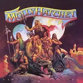 Обложка альбома Molly Hatchet «Take No Prisoners» (1981)