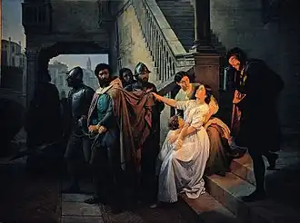 Помпео Мольменти. Арест Филиппо Календарио. 1854