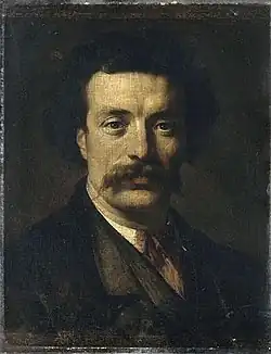 Портрет скульптора работы Альфонса Моншаблона