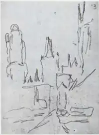 D163. Набросок для картины W1316