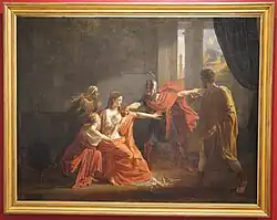 Монима, жена Митридата, принимает яд, посланный ей мужем. Ок. 1808. Холст, масло. Труа, Музей Сен-Лу