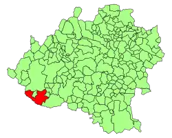 Расположение муниципалитета на карте провинции