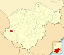 Расположение муниципалитета на карте провинции