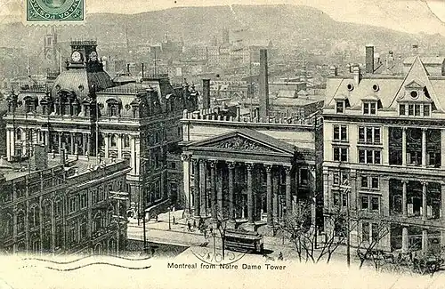 Прошедшая почту канадская открытка (ок. 1906)