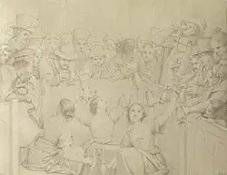 Мориц Ретч. Сцена в Спа. 1851. Художественный музей Уолтерса