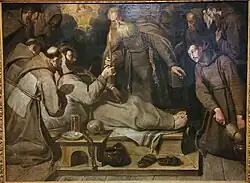 Смерть Святого Франциска Ассизского. 1593. Холст, масло. Национальный музей старого искусства, Лиссабон