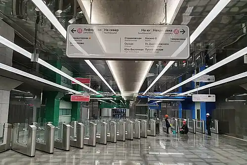 Турникеты при входе