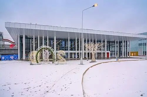 Наземный вестибюль перед платформой МЦК