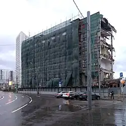 Октябрь 2022. Снос последнего корпуса некогда обширной территории бывшего НИИДАРа