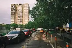 Вид Берингова проезда в сторону Енисейской улицы