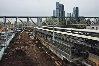 Станция во время реконструкции2016 г.