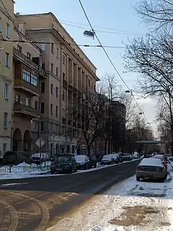 Улица Шухова в районе дома 5