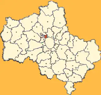 Химкинское благочиние на карте