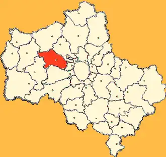 Истринское благочиние на карте