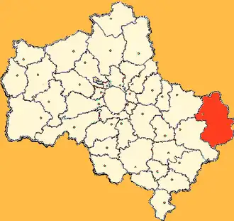 Шатурское благочиние на карте