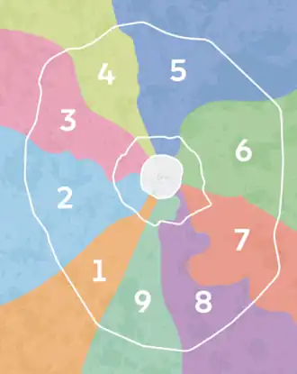 Номера зон маршрутов автобусов и электробусов