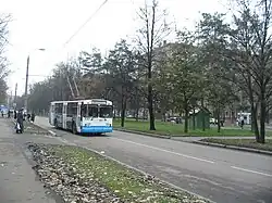 Улица Марии Ульяновой в районе дома 12