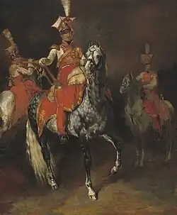 Конные трубачи Императорской гвардии Наполеона. 1814. Холст, масло. Национальная галерея искусства, Вашингтон