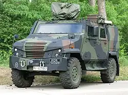 Eagle V вооружённых сил ФРГ с укрытым боевым модулем