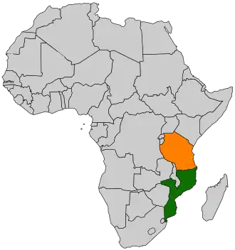 Мозамбик и Танзания