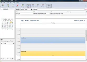 Скриншот программы Mozilla Sunbird