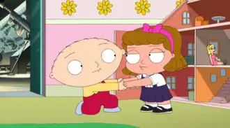 Промокартинка. Стьюи делает предложение Пенелопе.