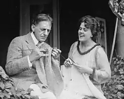 Со второй женой в 1917 году