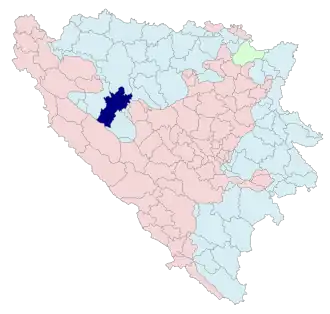 Община Мрконич-Град на карте