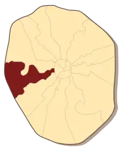 Киевский район на карте 1960 года