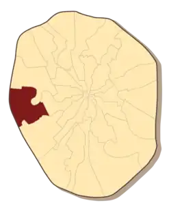 Кунцевский район на карте 1978 года
